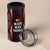 Tonga Rugby Personalised 4 in 1 Can Cooler Tumbler 2025 Mate Maa Tonga Ngatu Motif - Polynesian Pride