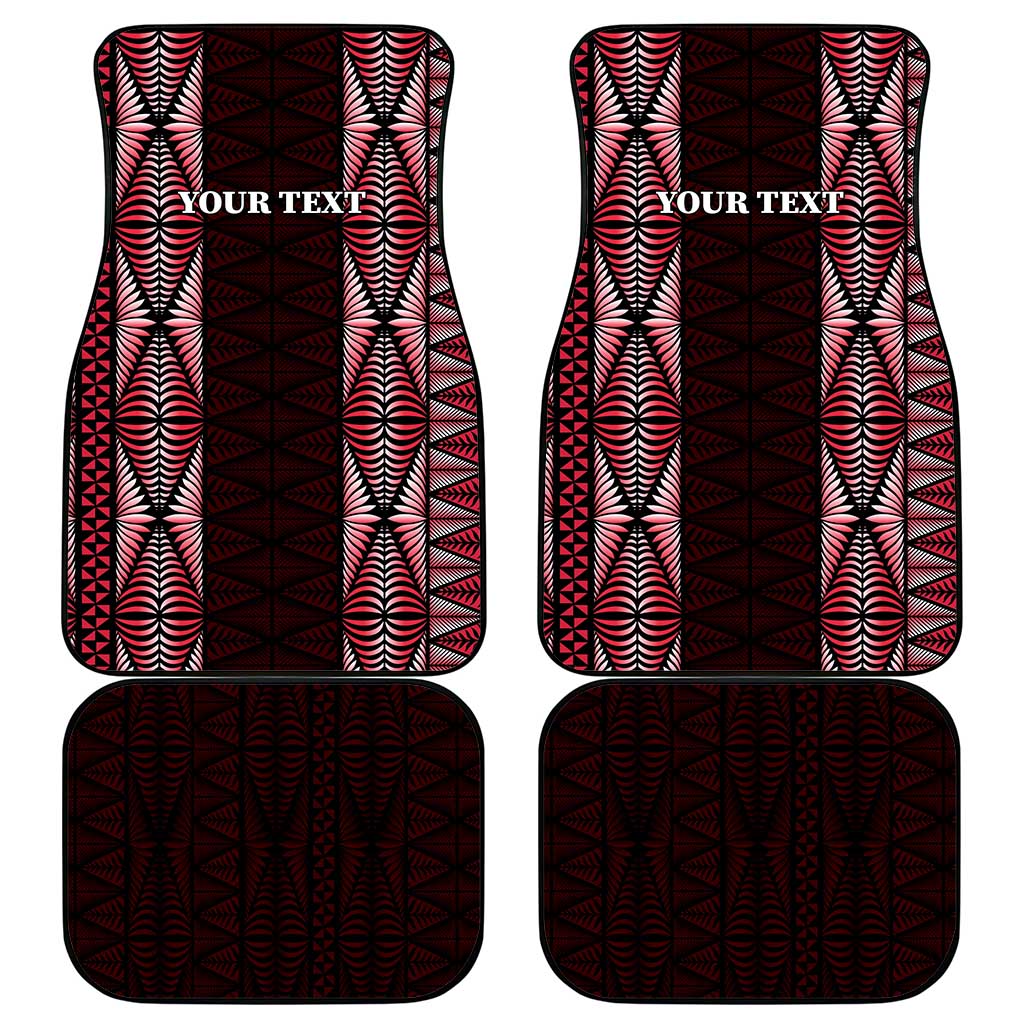 Tonga Rugby Car Mats 2025 Mate Maa Tonga Ngatu Motif - Polynesian Pride