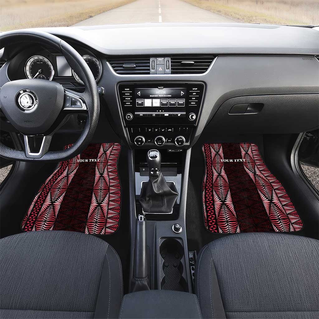 Tonga Rugby Car Mats 2025 Mate Maa Tonga Ngatu Motif - Polynesian Pride