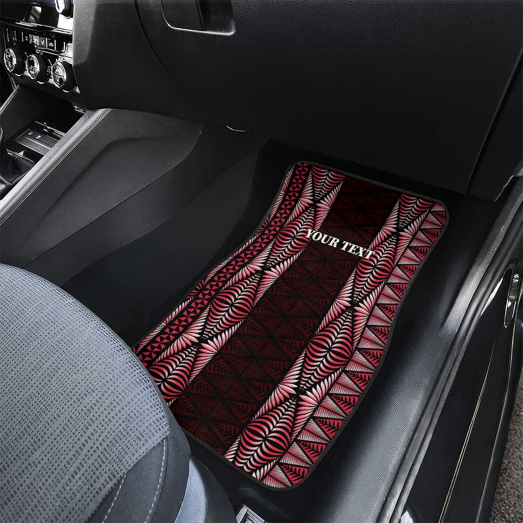Tonga Rugby Car Mats 2025 Mate Maa Tonga Ngatu Motif - Polynesian Pride
