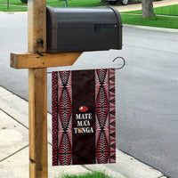 Tonga Rugby Garden Flag 2025 Mate Maa Tonga Ngatu Motif - Polynesian Pride