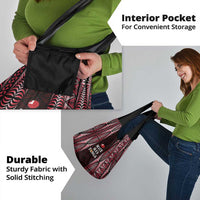 Tonga Rugby Grocery Bag 2025 Mate Maa Tonga Ngatu Motif - Polynesian Pride