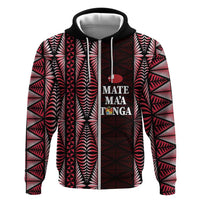 Tonga Rugby Personalised Hoodie 2025 Mate Maa Tonga Ngatu Motif - Polynesian Pride