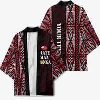 Tonga Rugby Personalised Kimono 2025 Mate Maa Tonga Ngatu Motif - Polynesian Pride