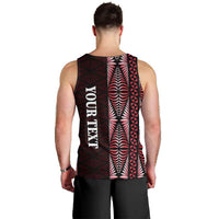 Tonga Rugby Personalised Men Tank Top 2025 Mate Maa Tonga Ngatu Motif - Polynesian Pride