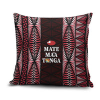 Tonga Rugby Pillow Cover 2025 Mate Maa Tonga Ngatu Motif - Polynesian Pride