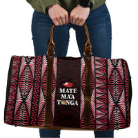 Tonga Rugby Travel Bag 2025 Mate Maa Tonga Ngatu Motif - Polynesian Pride