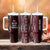 Tonga Rugby Personalised Tumbler With Handle 2025 Mate Maa Tonga Ngatu Motif - Polynesian Pride