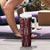 Tonga Rugby Personalised Tumbler With Handle 2025 Mate Maa Tonga Ngatu Motif - Polynesian Pride