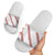 White Sunday Tonga Fakame Slide Sandals Tongan Ngatu Heilala Lei - Polynesian Pride
