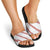 White Sunday Tonga Fakame Slide Sandals Tongan Ngatu Heilala Lei - Polynesian Pride