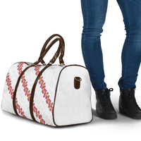 White Sunday Tonga Fakame Travel Bag Tongan Ngatu Heilala Lei - Polynesian Pride