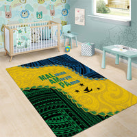 Malampa Province Vanuatu Area Rug Map With Polynesian Pattern LT14 - Polynesian Pride