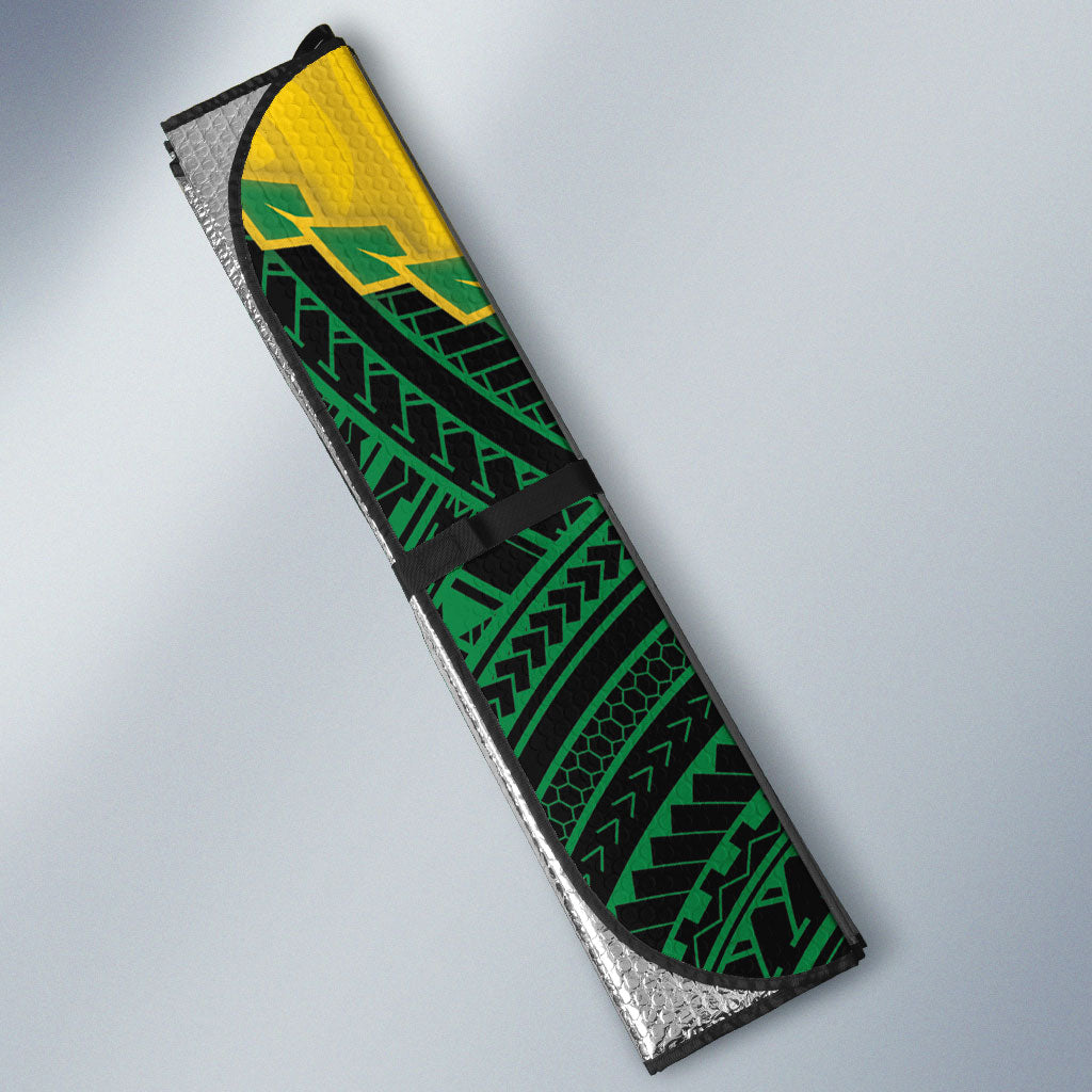 Malampa Province Vanuatu Auto Sun Shade Map With Polynesian Pattern LT14 - Polynesian Pride