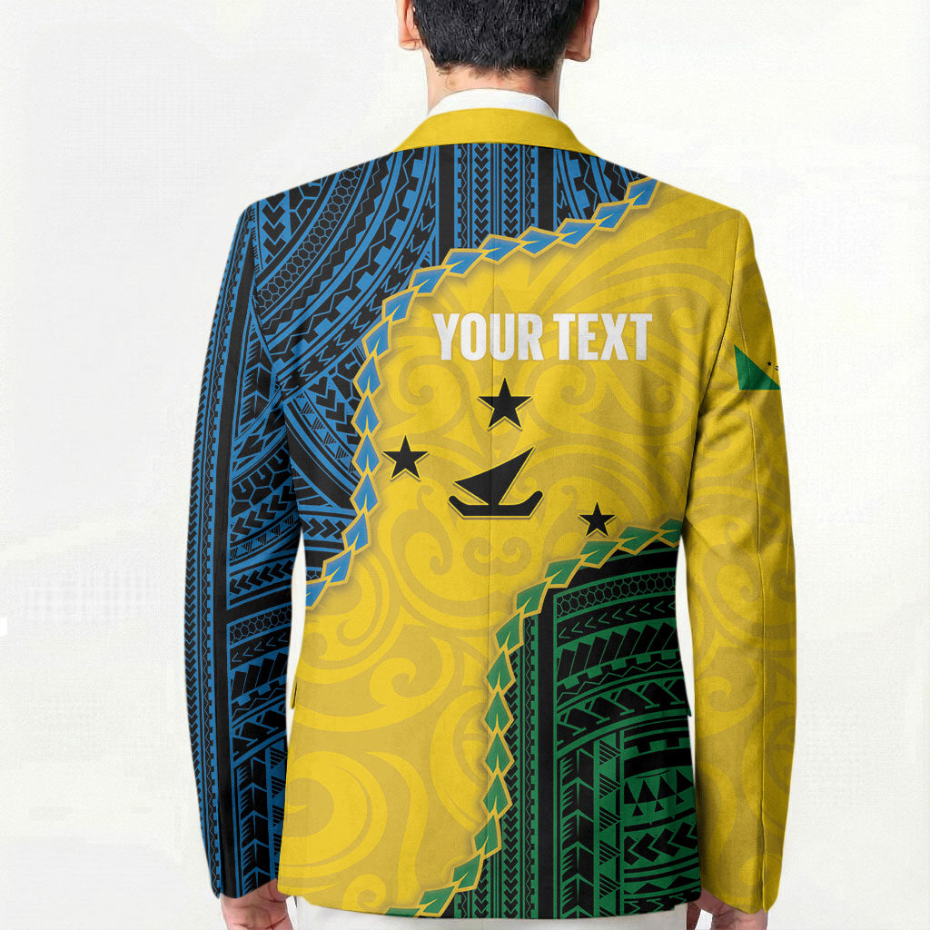 Personalised Malampa Province Vanuatu Blazer Map With Polynesian Pattern LT14 - Polynesian Pride