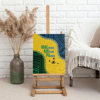 Malampa Province Vanuatu Canvas Wall Art Map With Polynesian Pattern LT14 - Polynesian Pride