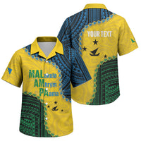 Personalised Malampa Province Vanuatu Family Matching Long Sleeve Bodycon Dress and Hawaiian Shirt Map With Polynesian Pattern LT14 Son's Shirt Multicolor - Polynesian Pride