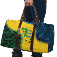 Malampa Province Vanuatu Travel Bag Map With Polynesian Pattern LT14 - Polynesian Pride
