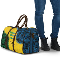 Malampa Province Vanuatu Travel Bag Map With Polynesian Pattern LT14 - Polynesian Pride