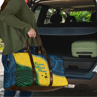 Malampa Province Vanuatu Travel Bag Map With Polynesian Pattern LT14 - Polynesian Pride