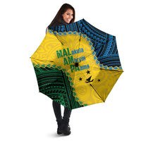 Malampa Province Vanuatu Umbrella Map With Polynesian Pattern LT14 - Polynesian Pride