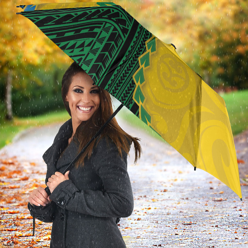 Malampa Province Vanuatu Umbrella Map With Polynesian Pattern LT14 - Polynesian Pride
