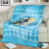 Aloha Hawaii Humuhumu Reef Triggerfish Blanket Hawaiian Leis Kakau Pattern LT14 - Polynesian Pride