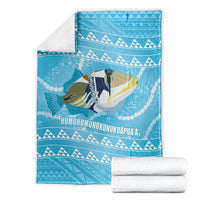 Aloha Hawaii Humuhumu Reef Triggerfish Blanket Hawaiian Leis Kakau Pattern LT14 - Polynesian Pride