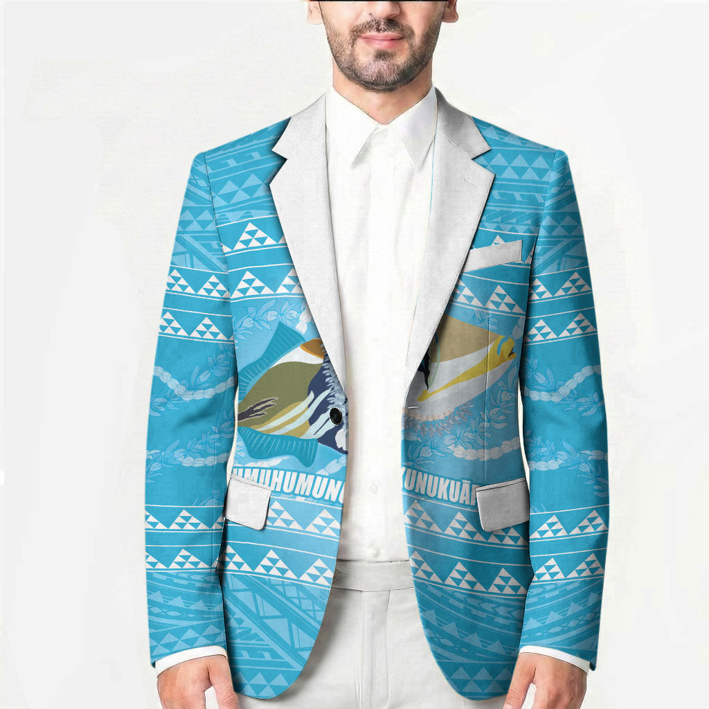 Aloha Hawaii Humuhumu Reef Triggerfish Blazer Hawaiian Leis Kakau Pattern LT14 - Polynesian Pride