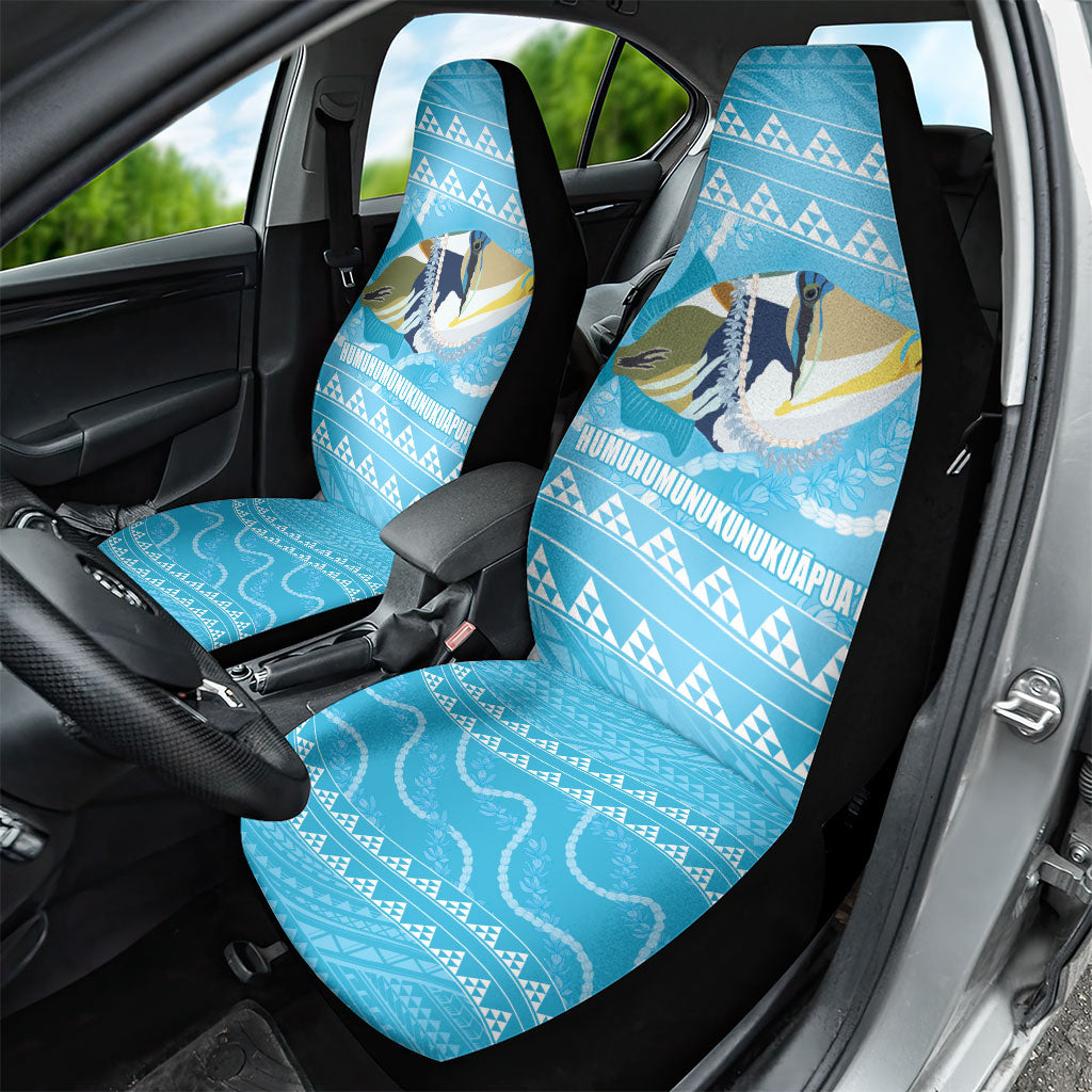 Aloha Hawaii Humuhumu Reef Triggerfish Car Seat Cover Hawaiian Leis Kakau Pattern LT14 - Polynesian Pride