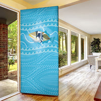Aloha Hawaii Humuhumu Reef Triggerfish Door Cover Hawaiian Leis Kakau Pattern LT14 - Polynesian Pride