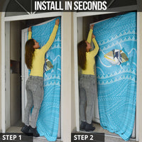 Aloha Hawaii Humuhumu Reef Triggerfish Door Cover Hawaiian Leis Kakau Pattern LT14 - Polynesian Pride