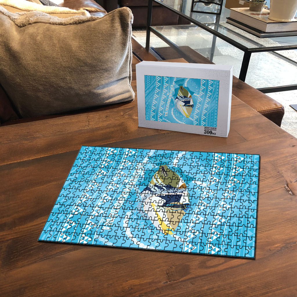 Aloha Hawaii Humuhumu Reef Triggerfish Puzzle Hawaiian Leis Kakau Pattern LT14 - Polynesian Pride