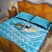Aloha Hawaii Humuhumu Reef Triggerfish Quilt Bed Set Hawaiian Leis Kakau Pattern LT14 - Polynesian Pride