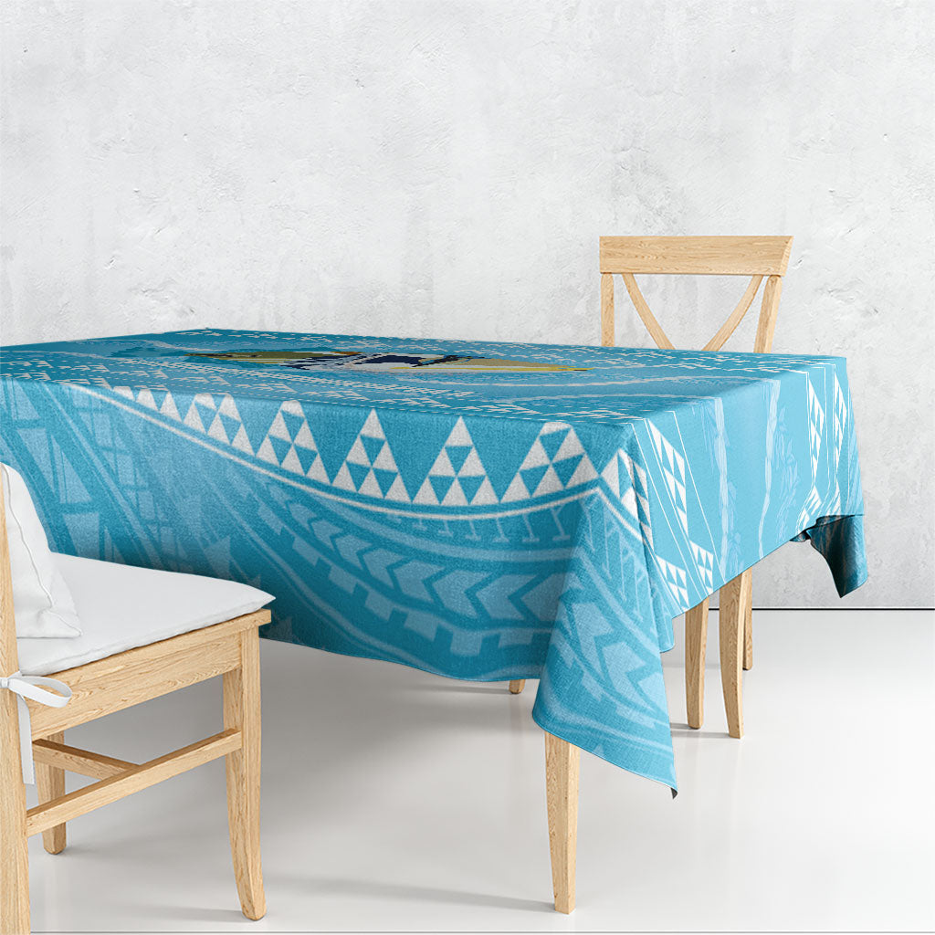 Aloha Hawaii Humuhumu Reef Triggerfish Tablecloth Hawaiian Leis Kakau Pattern LT14 - Polynesian Pride