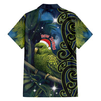 New Zealand Christmas Family Matching Tank Maxi Dress and Hawaiian Shirt Cute Kakapo Meri Kirihimete Maori Koru LT14 - Polynesian Pride