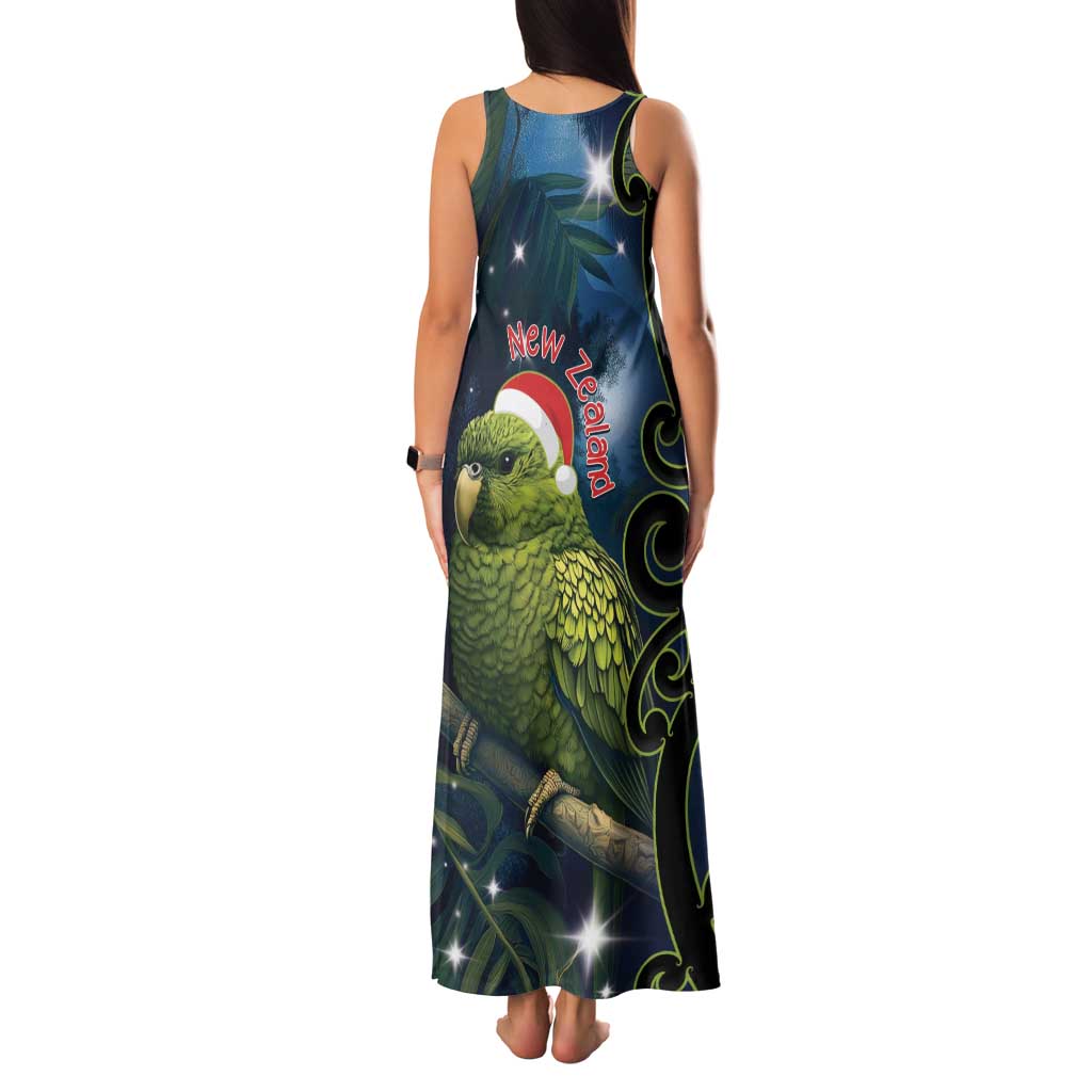 New Zealand Christmas Family Matching Tank Maxi Dress and Hawaiian Shirt Cute Kakapo Meri Kirihimete Maori Koru LT14 - Polynesian Pride