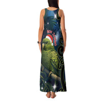 New Zealand Christmas Family Matching Tank Maxi Dress and Hawaiian Shirt Cute Kakapo Meri Kirihimete Maori Koru LT14 - Polynesian Pride