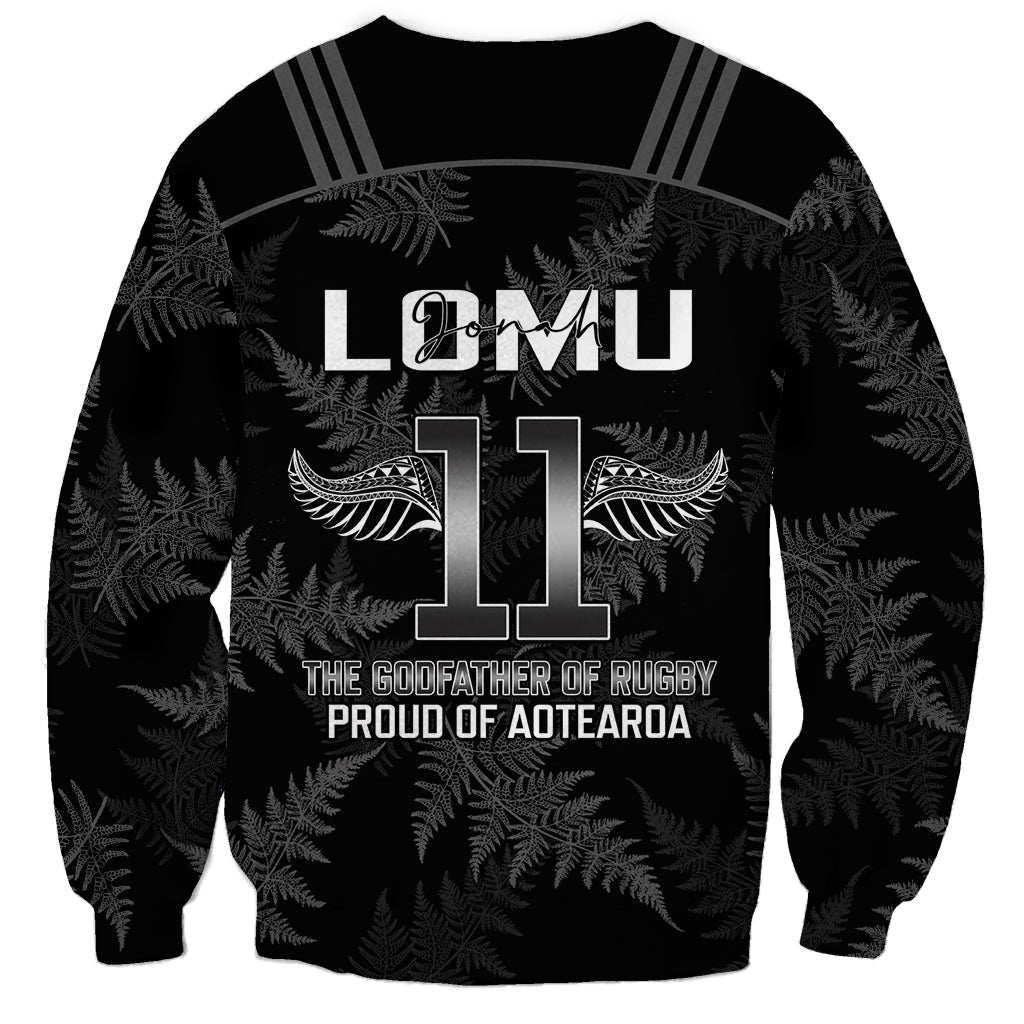 New Zealand Silver Fern Rugby Sweatshirt Aotearoa Godfather Proud Gone But Never Forgotten LT14 - Polynesian Pride