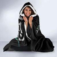 Personalised New Zealand Silver Fern Rugby Hooded Blanket Paua Shell With Champions Trophy History NZ Forever LT14 - Polynesian Pride