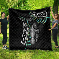 Personalised New Zealand Silver Fern Rugby Quilt Paua Shell With Champions Trophy History NZ Forever LT14 - Polynesian Pride