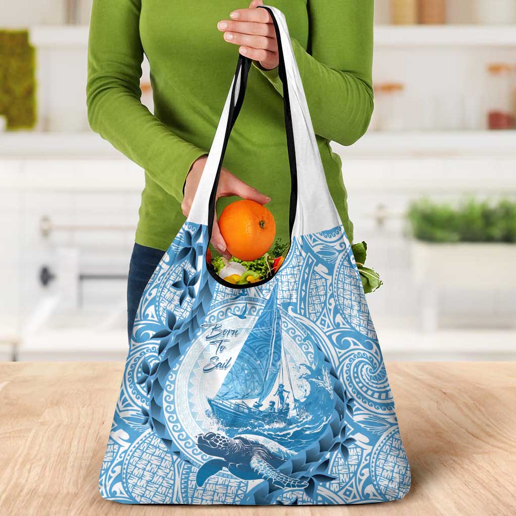 New Zealand Saling Grocery Bag Aotearoa Yacht Racing - Born To Sail