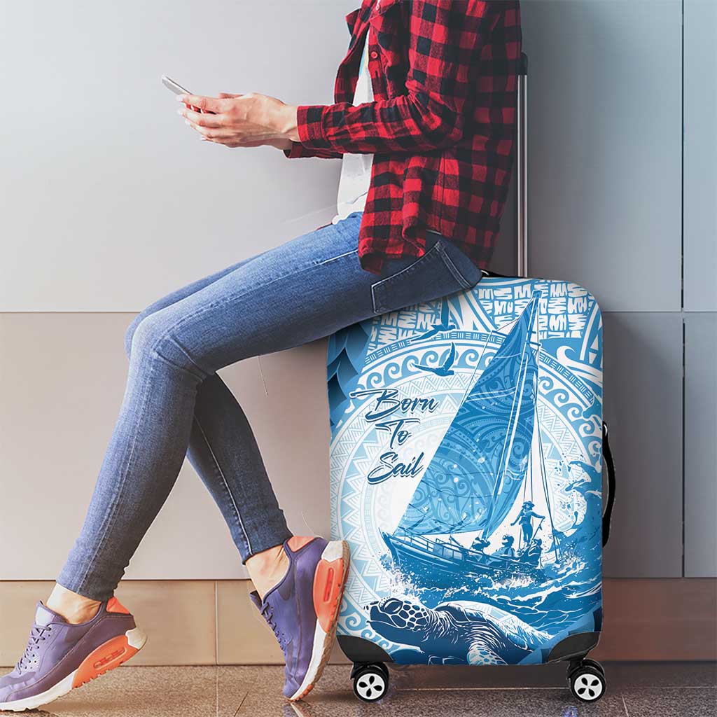 New Zealand Saling Luggage Cover Aotearoa Yacht Racing - Born To Sail