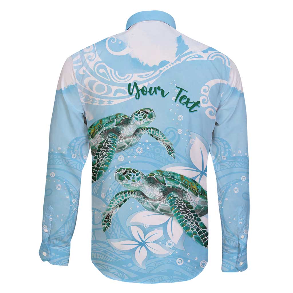 Personalised Polynesia Valentine's Day Family Matching Long Sleeve Bodycon Dress and Hawaiian Shirt SeaTurtle Couple Polynesian - Fairy Sparkles Color