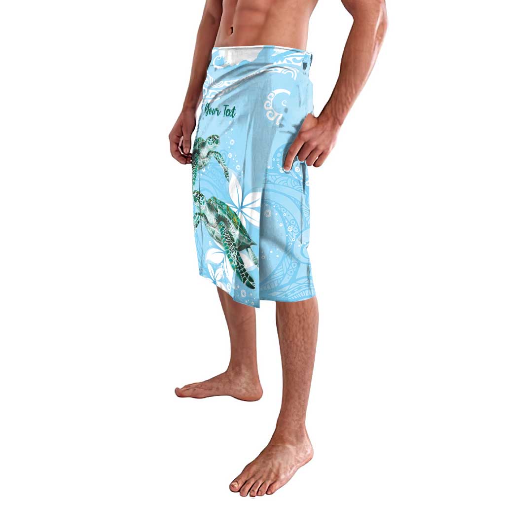 Personalised Polynesia Valentine's Day Lavalava SeaTurtle Couple Polynesian - Fairy Sparkles Color