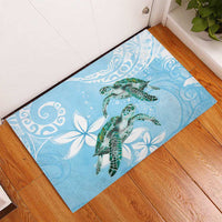 Polynesia Valentine's Day Rubber Doormat SeaTurtle Couple Polynesian - Fairy Sparkles Color LT14 - Polynesian Pride