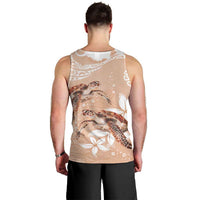 Happy Valentine's Day Polynesia Men Tank Top SeaTurtle Couple Polynesian - Desert Sand Color LT14 - Polynesian Pride
