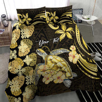 Personalised Aloha Hawaii Oahu Island Bedding Set Gathering Place Sea Turtle Ilima Flowers LT14 - Polynesian Pride