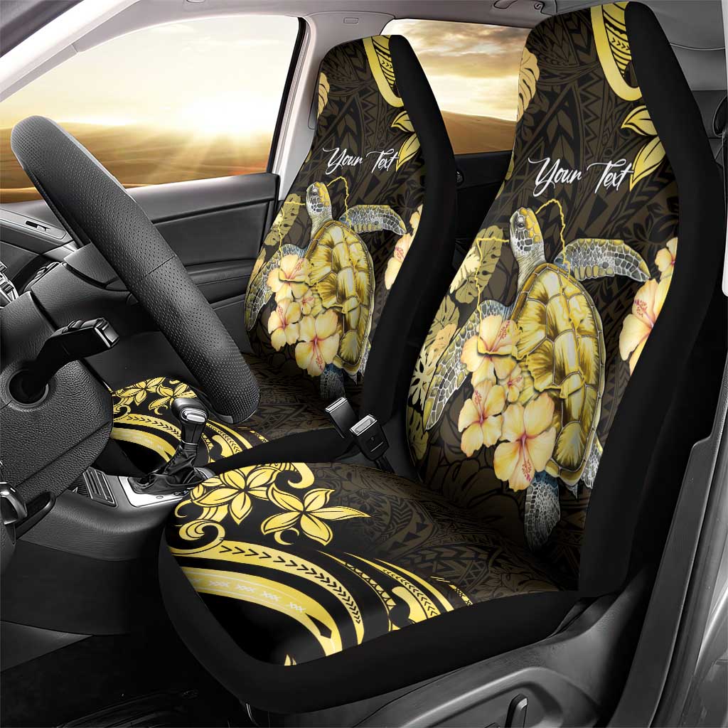 Personalised Aloha Hawaii Oahu Island Car Seat Cover Gathering Place Sea Turtle Ilima Flowers