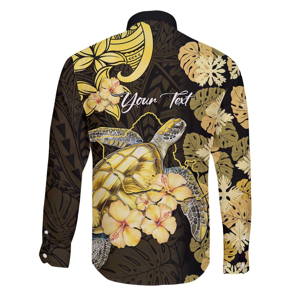 Personalised Aloha Hawaii Oahu Island Family Matching Tank Maxi Dress and Hawaiian Shirt Gathering Place Sea Turtle Ilima Flowers